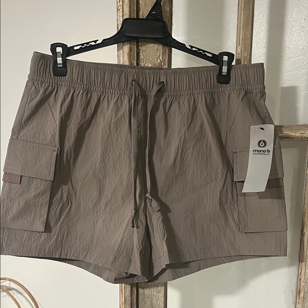 Mono B Tan Athletic Shorts